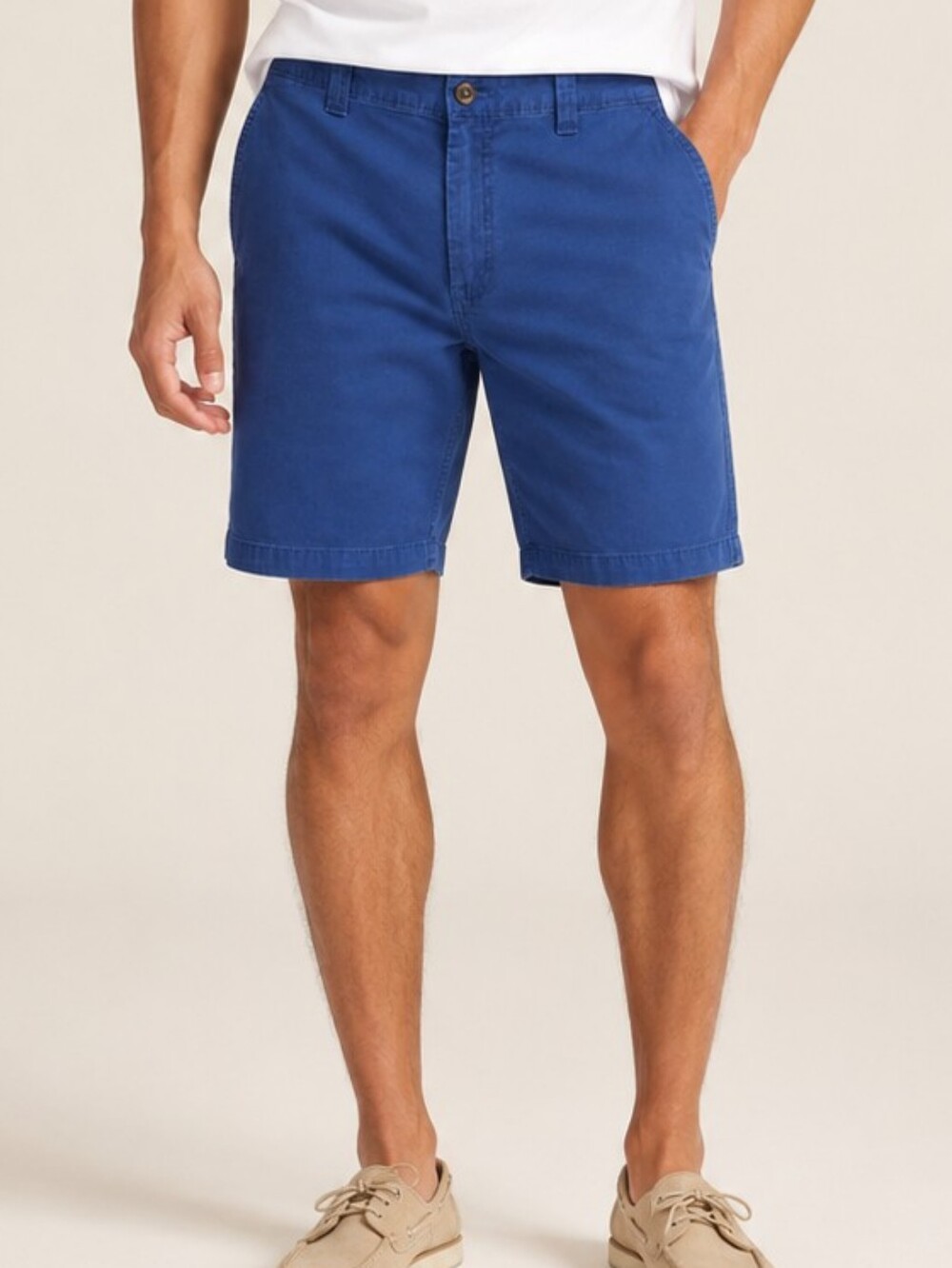 Magellan Outdoors Blue Chino Shorts Men 32W Summerville Flat Front Gorpcore Hike